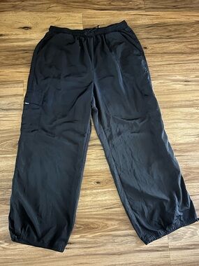 Fila Black Men's Cargo-Style Jogger Pants Size XL